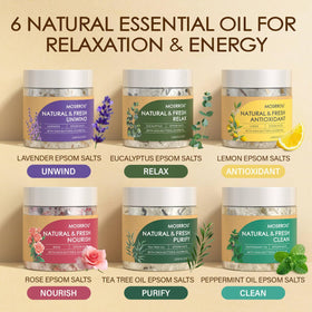 MOSRROU Epsom salts lemon soak with antioxidant care for refreshed skin