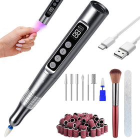 Mosugia cordless nail drill with 35,000 RPM focus for efficient acrylic removal.