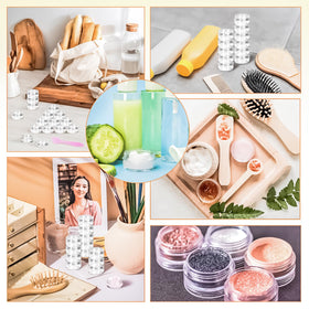 MotBach makeup sample storage for creams, lotions, and balms.