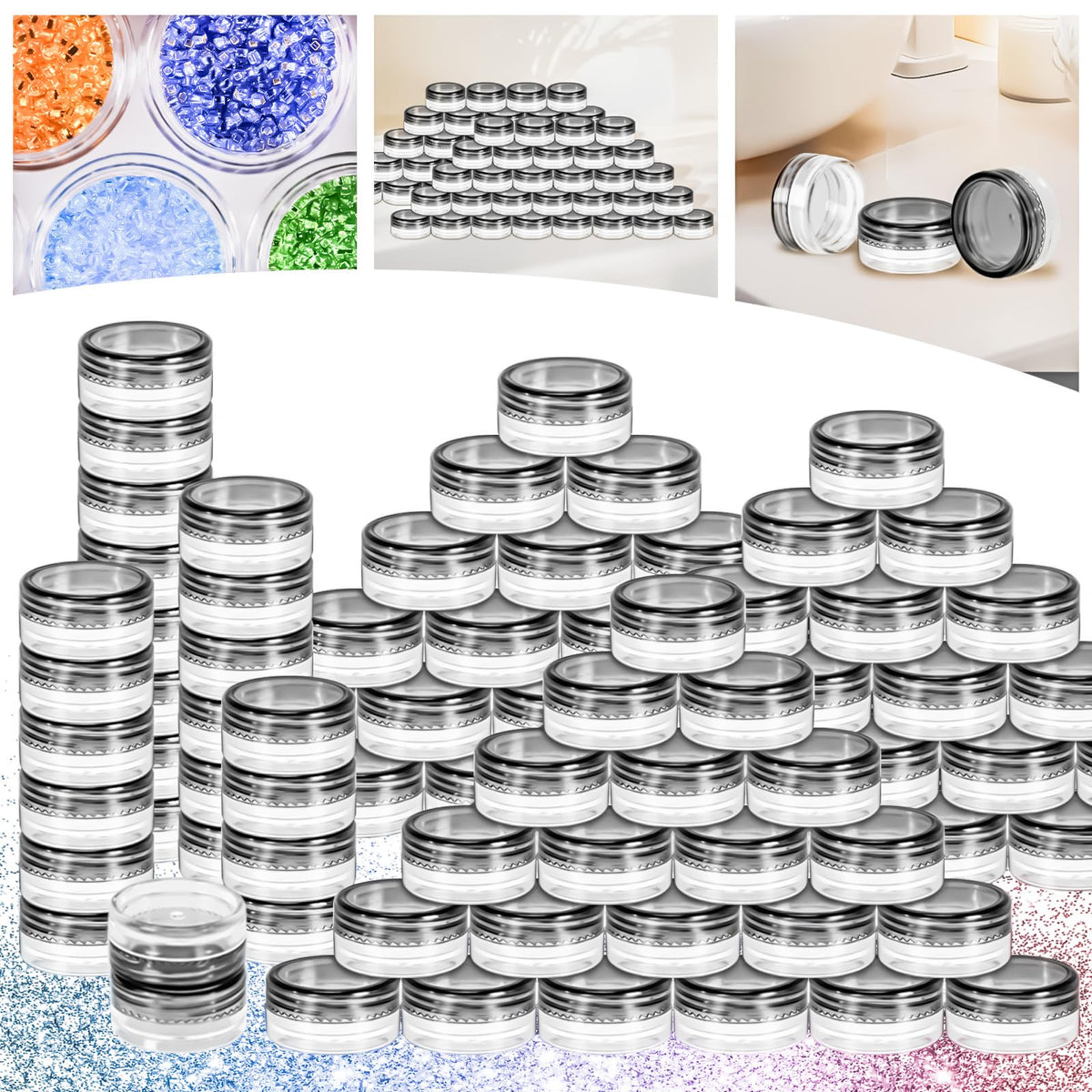 MotBach pack of 200 jars is ideal for bulk sample storage.