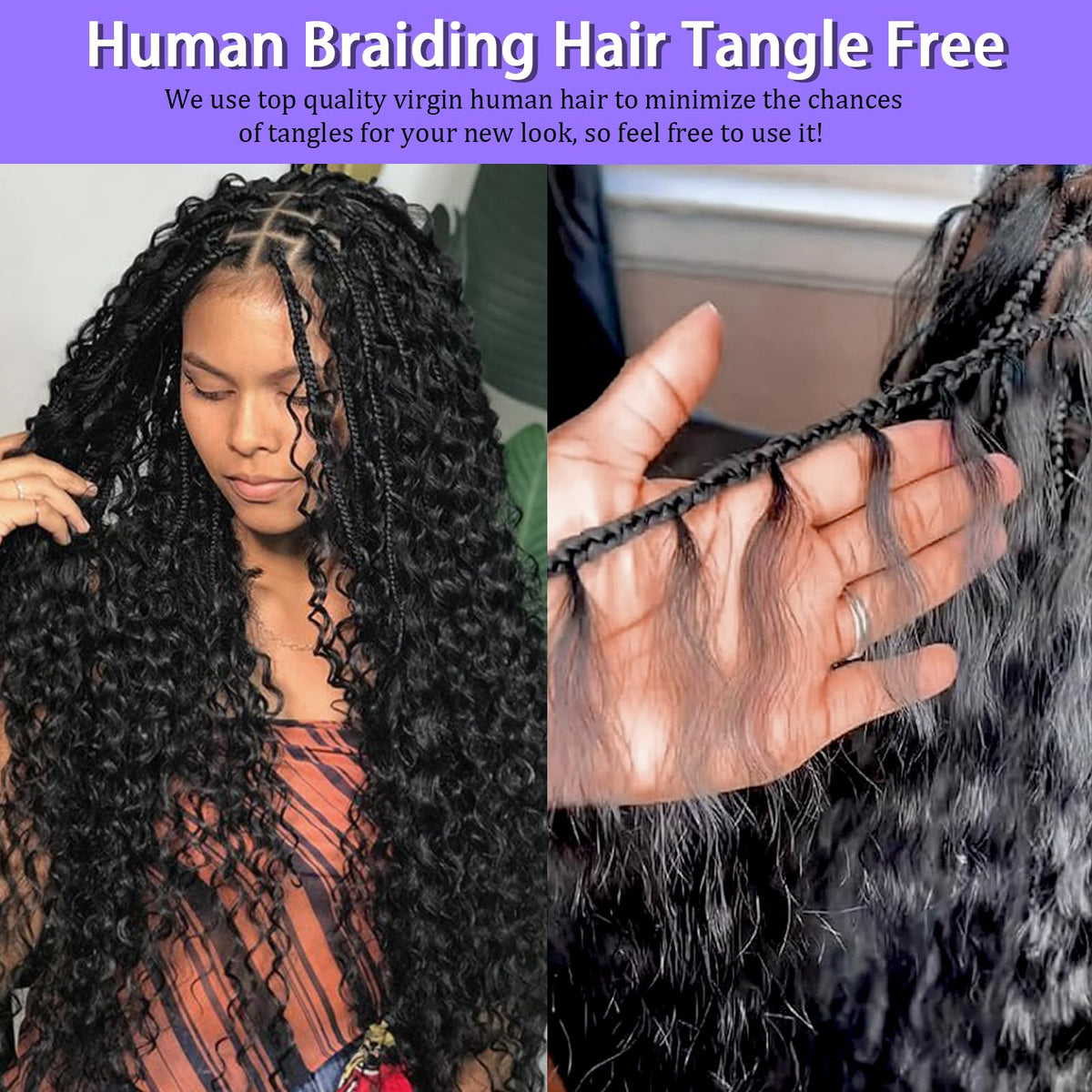 MOTFIN boho knotless braids hair for versatile crochet styles