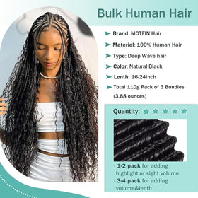 MOTFIN boho locs curly hair ideal for bohemian crochet or box braids.