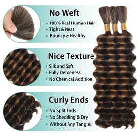 MOTFIN Brazilian virgin remy hair close-up shows glossy, tangle-free curl quality.
