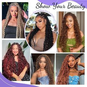 MOTFIN knotless crochet-ready hair for creative boho looks