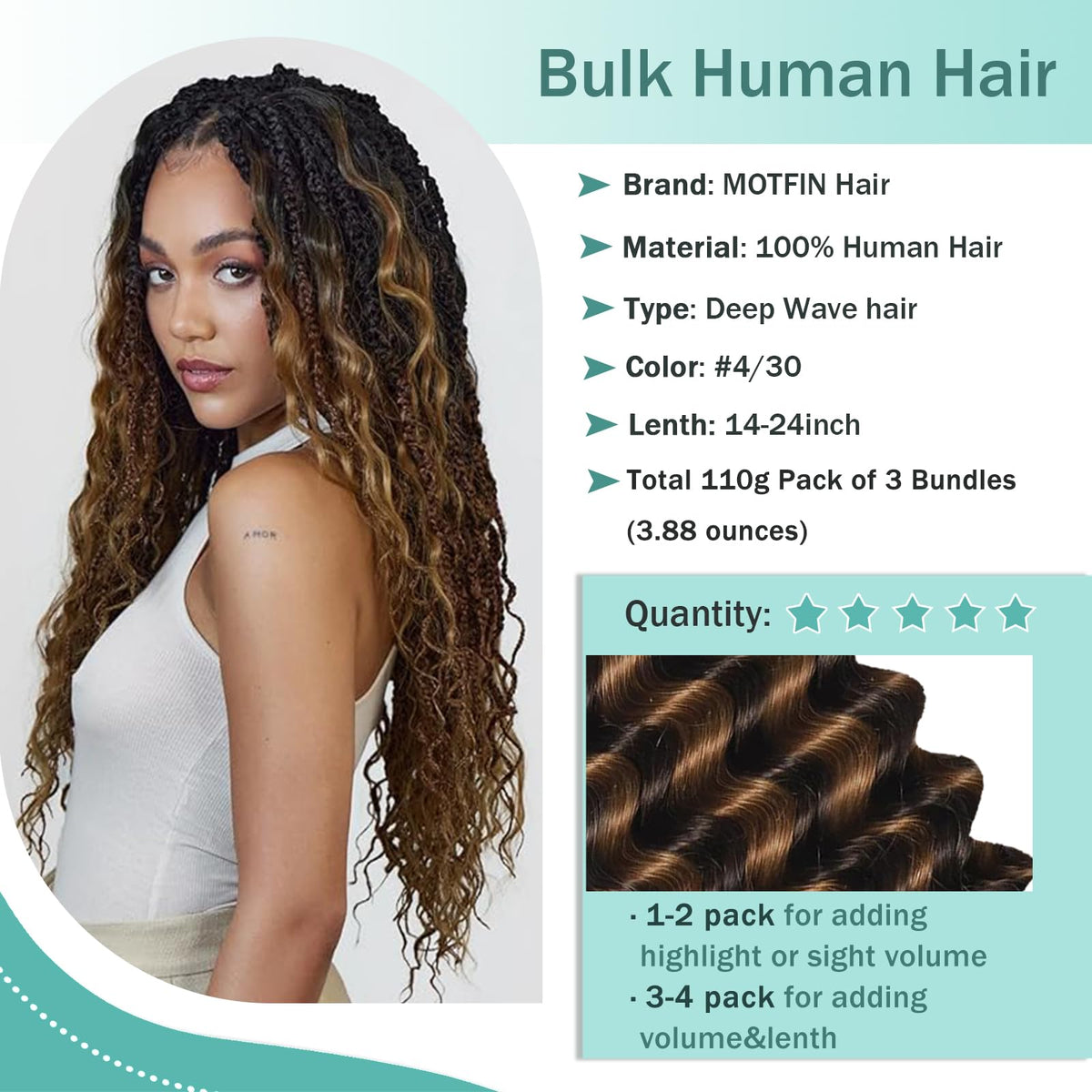 MOTFIN long-lasting shine and curl definition for fuller looks.