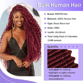 MOTFIN solid color braiding hair for cohesive hues