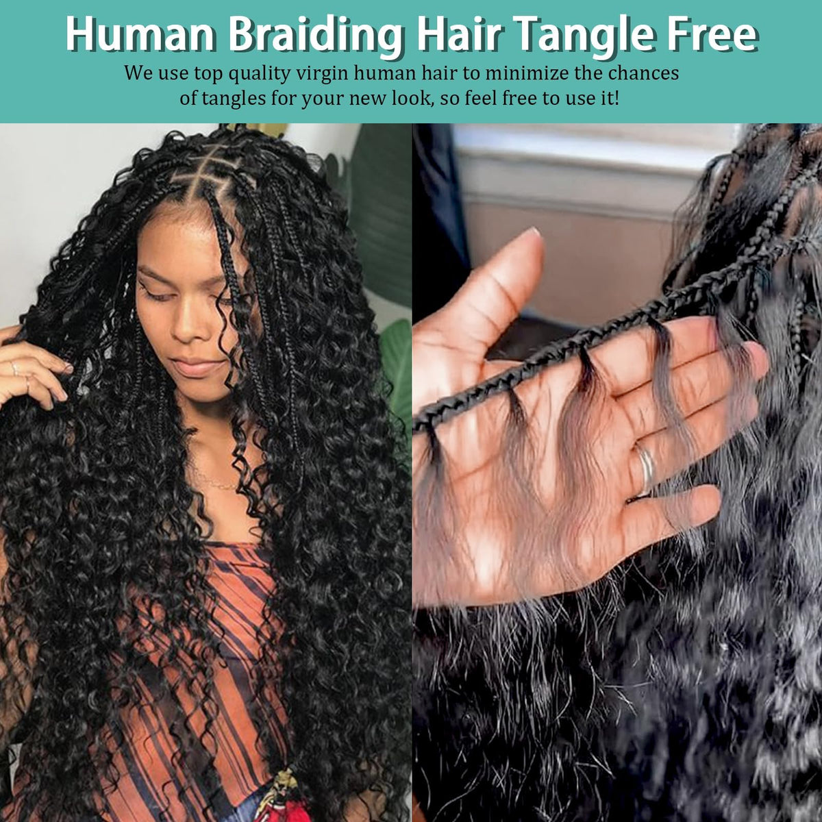 MOTFIN three bundles per pack display for fuller braids and easy styling.