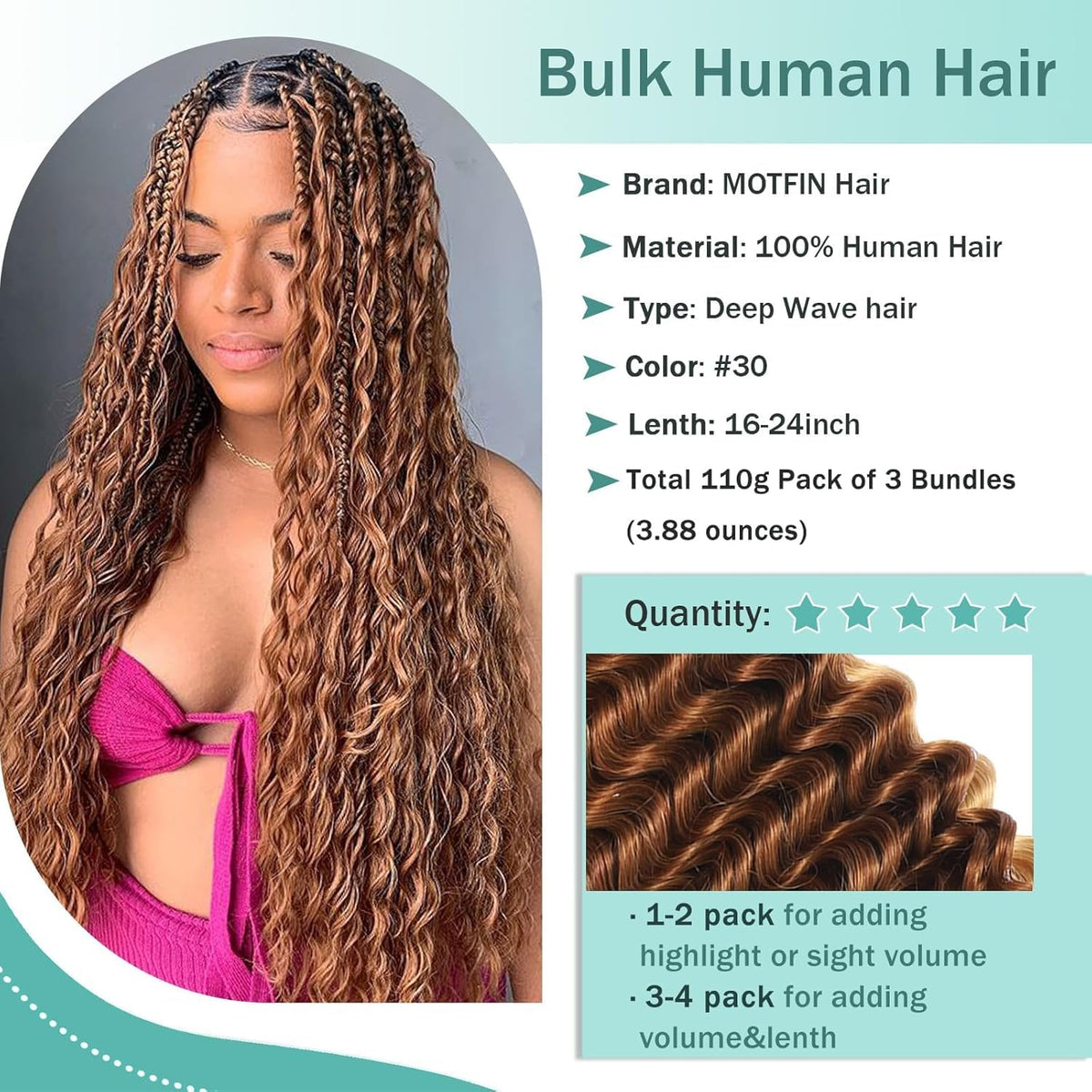 MOTFIN wet and wavy texture look for relaxed beachy curls