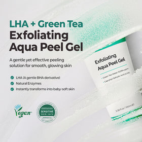 MOTHER MADE LHA gel texture close-up shows gentle cellulose exfoliation.