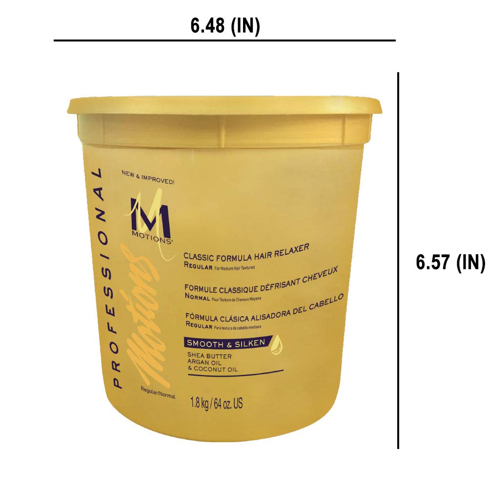 Salon application scene showing Motions Motons relaxer in action for controlled results