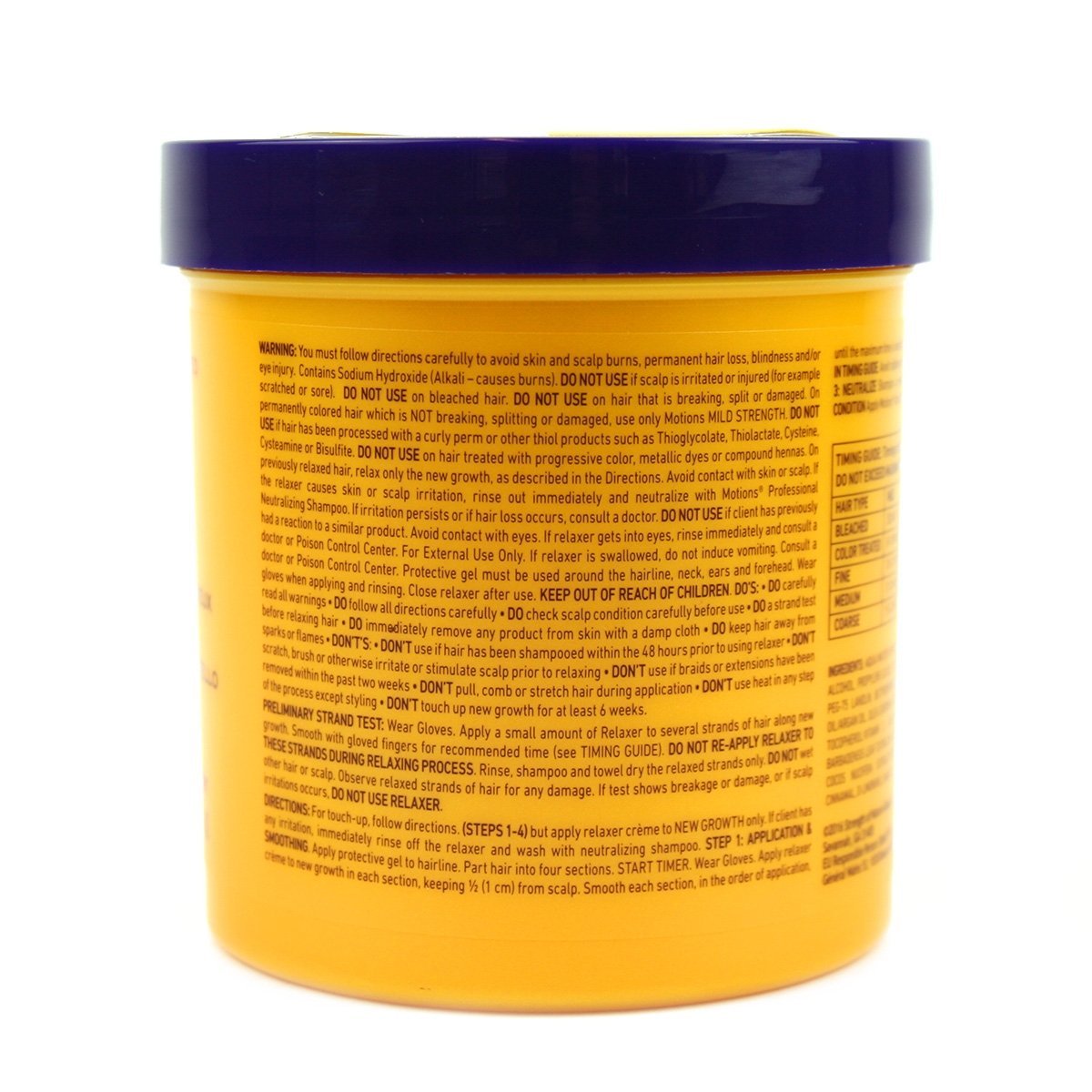 Motions Professional Hair Relaxer Smooth and Silken Super hands applying for even coverage