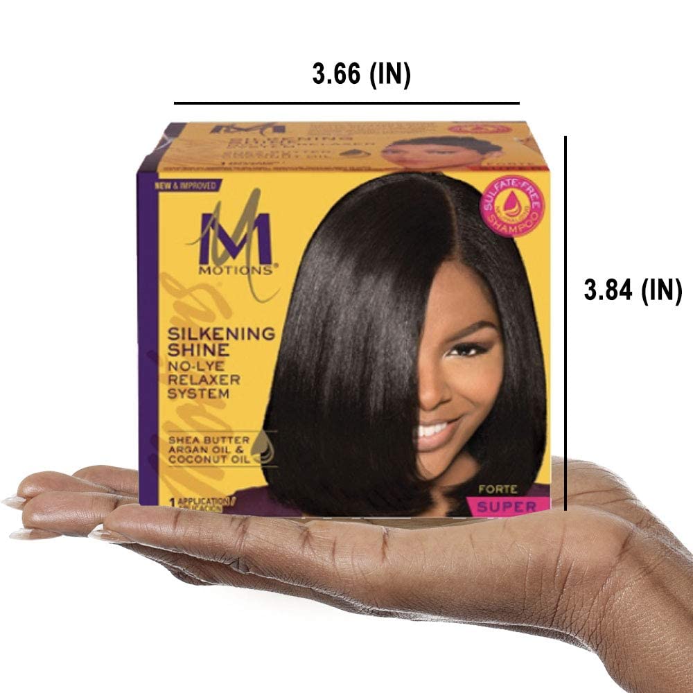 Motions Professional Hair Relaxer Smooth and Silken Super salon setup at station