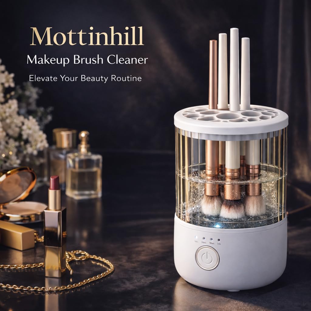 Mottinhill makeup brush cleaner cleaning bowl area keeps brushes upright