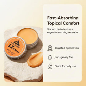 Mountain 3X MSM Balm back application helps ease stiffness during daily tasks.