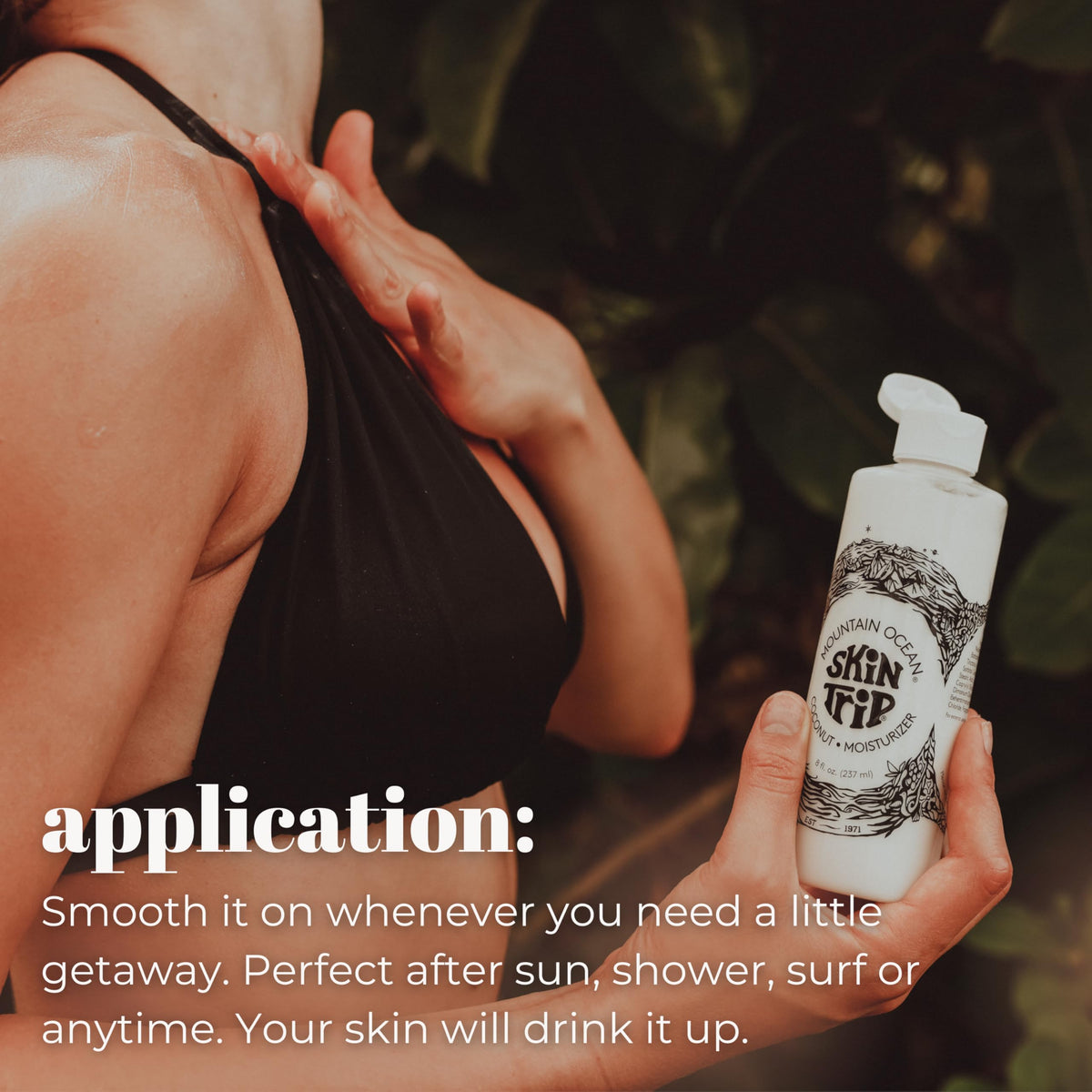 Mountain Ocean Skin Trip after-sun routine reminder for post-exposure moisture