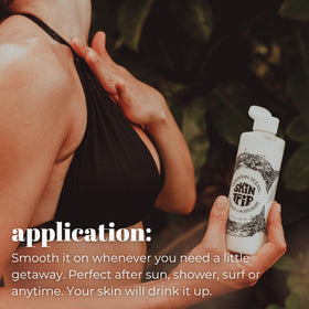 Mountain Ocean Skin Trip after-sun routine reminder for post-exposure moisture