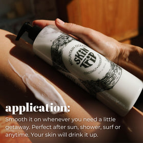 Mountain Ocean Skin Trip Coconut Body Lotion lanolin for moisture retention