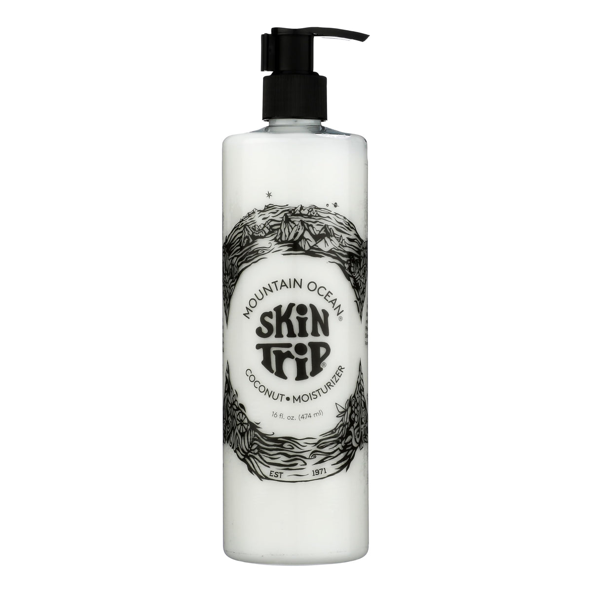 Mountain Ocean Skin Trip Coconut Body Lotion pump bottle for fast hydration