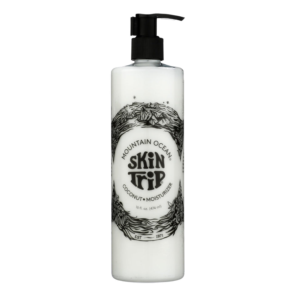 Mountain Ocean Skin Trip Coconut Body Lotion pump bottle for fast hydration