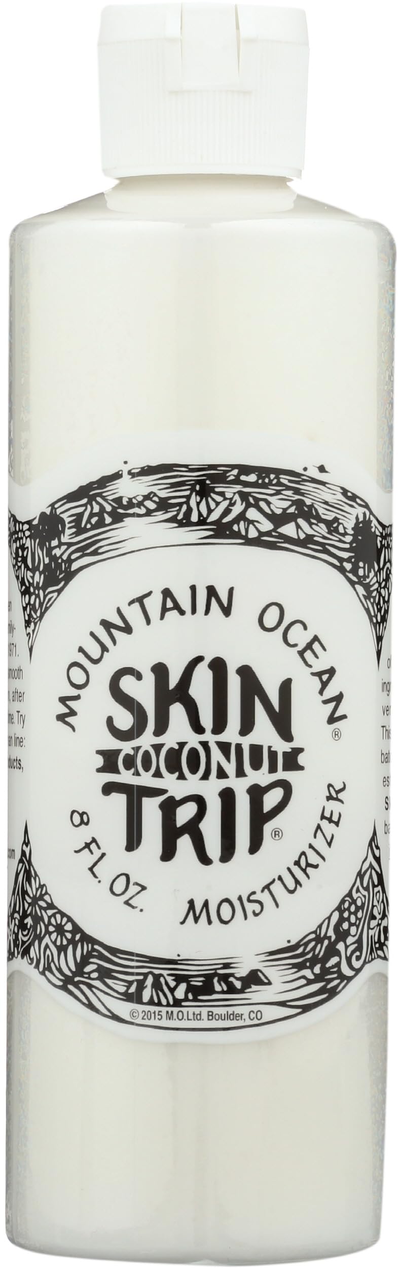 Mountain Ocean Skin Trip Coconut Moisturizer front view shows lightweight hydration for all skin types