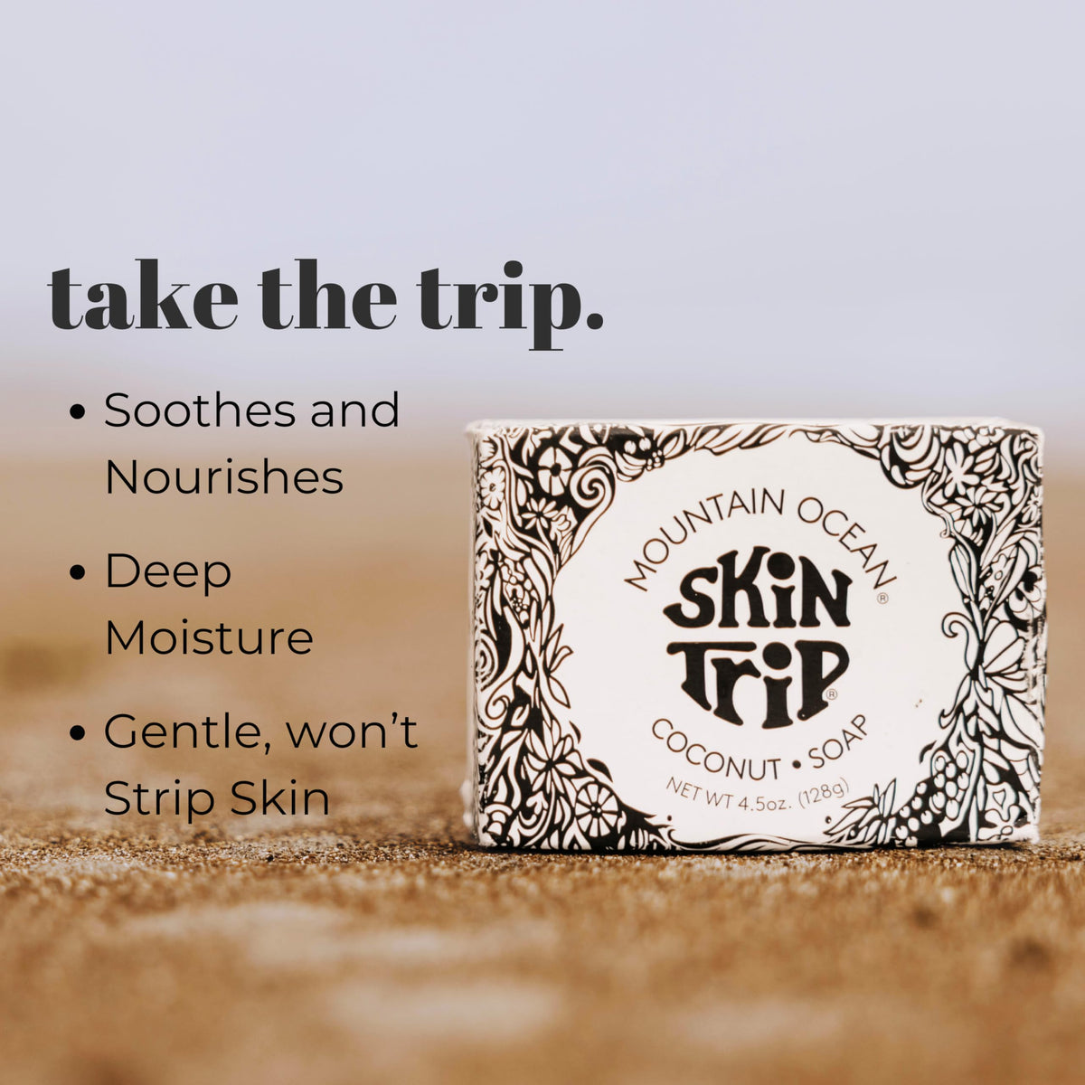 Pack of six Mountain Ocean bars ready for daily cleansing.