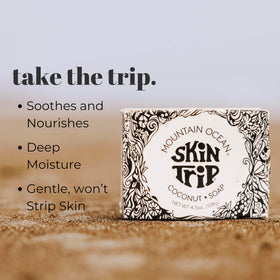 Pack of six Mountain Ocean bars ready for daily cleansing.