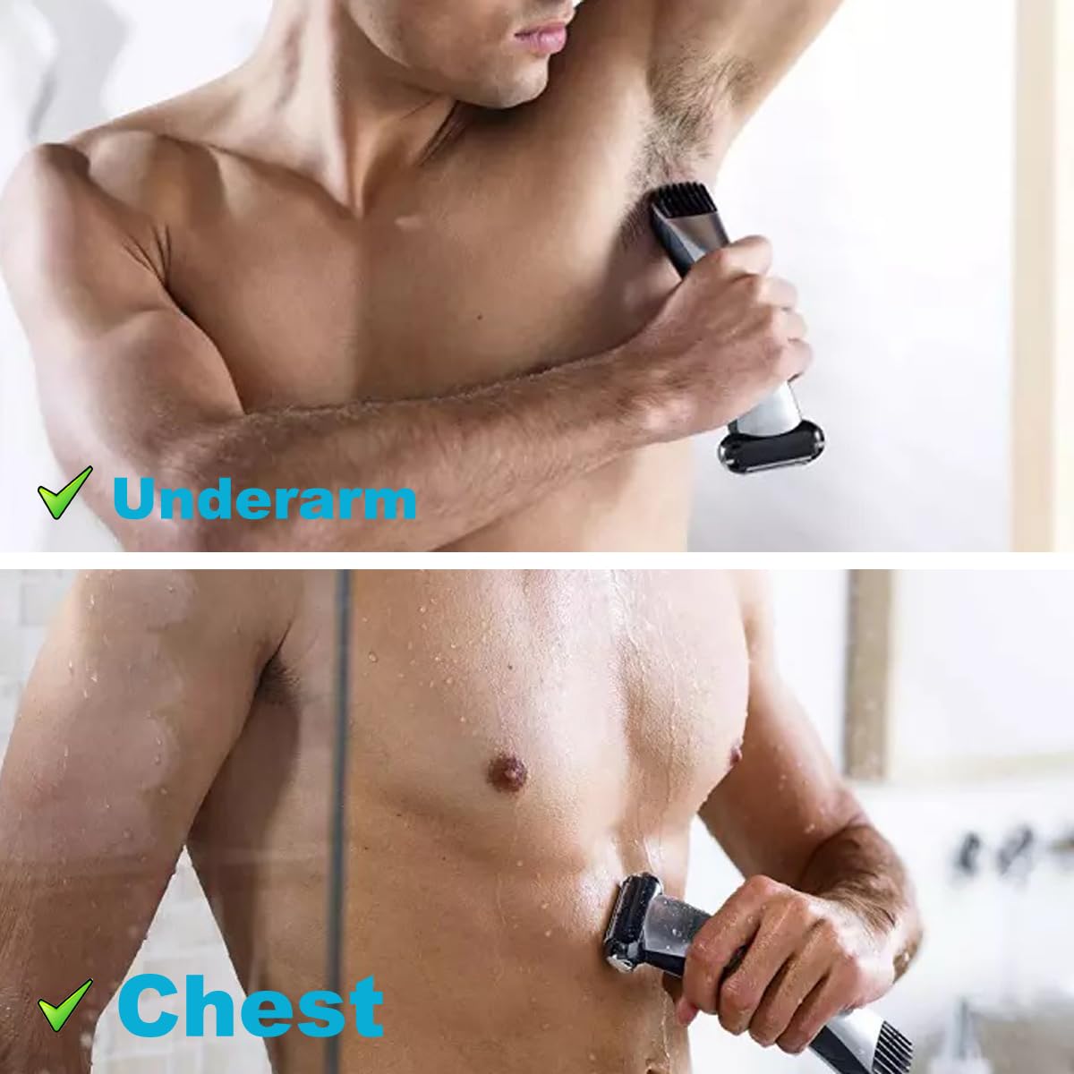 MOVELOVE double-directional trimmers trim longer hairs for a closer feel