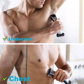 MOVELOVE double-directional trimmers trim longer hairs for a closer feel