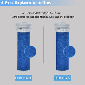 MOVELOVE blue extra coarse roller refills designed to fit Scholl Express Pedi
