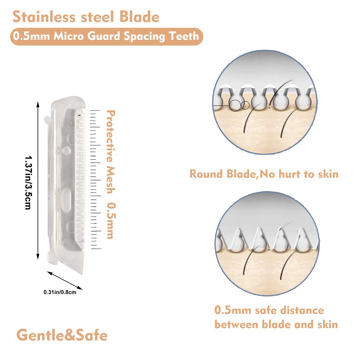 MOVELOVE clean brush included for quick blade maintenance after use