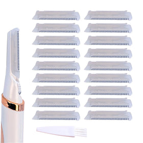 MOVELOVE Dermaplane blades 18-pack ready for precise, safe facial grooming.