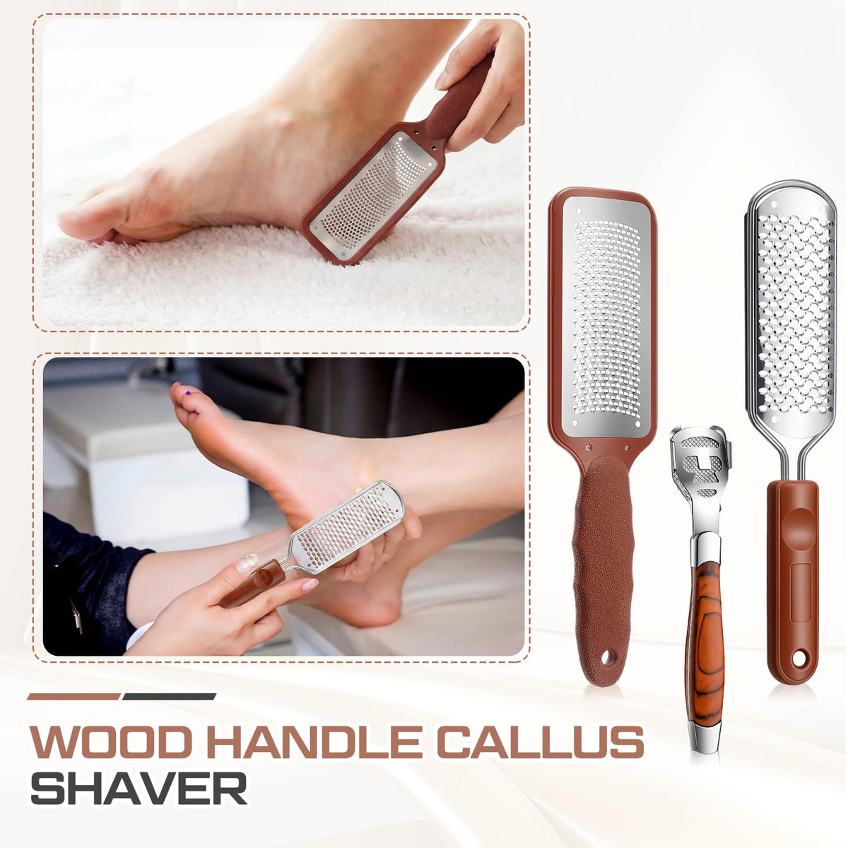 Moxweyeni foot care kit Set C Brown for at-home pedicures.