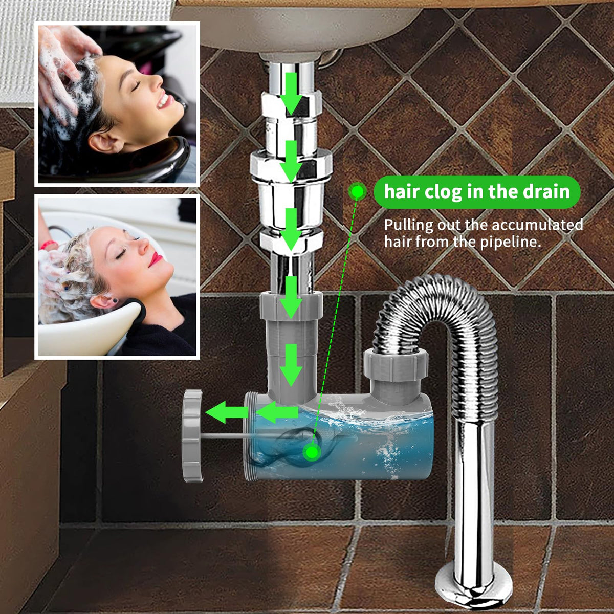 MoyRetty large catch-chamber helps prevent clogs and backups