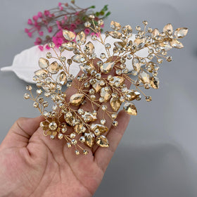 Mpoikba lightweight bridal hair band comfortable for long celebrations