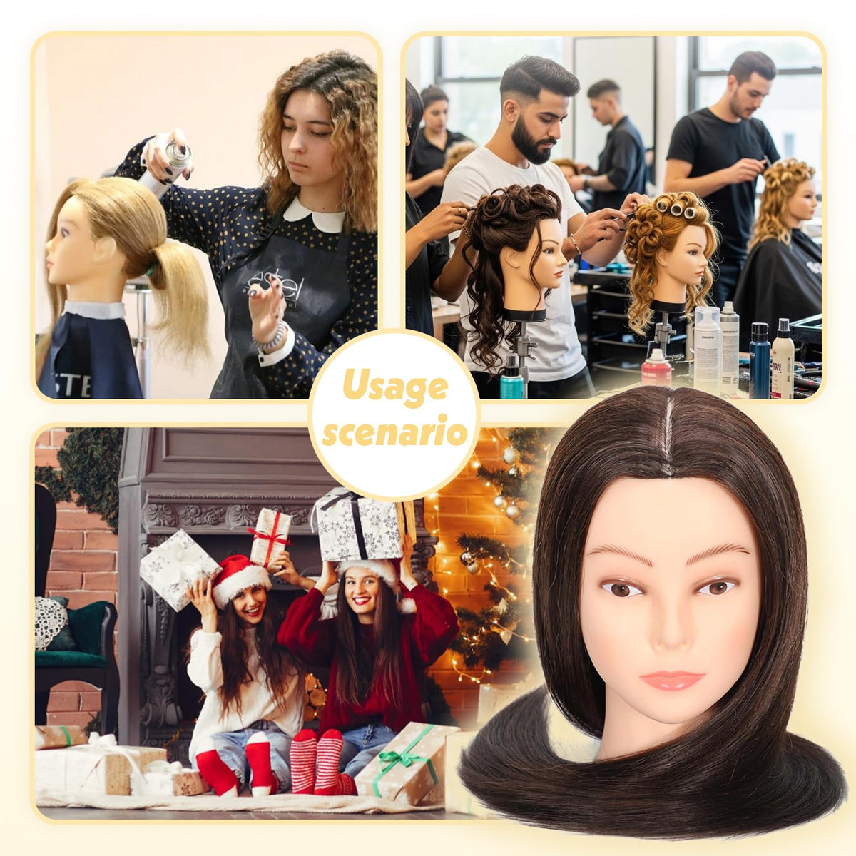 MQHIHI dark brown color matches common hair shades for color testing.