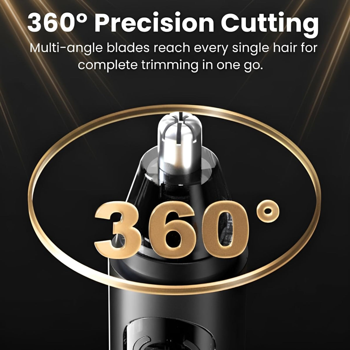 Mr Bold Pro nose trimmer delivers painless no-pull trimming.