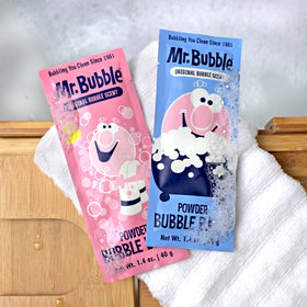 Mr. Bubble collectible retro design packaging highlighting vintage style