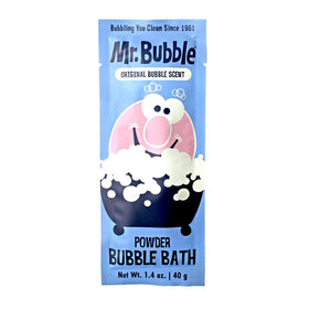 Mr. Bubble original bubble gum scent bubble bath close-up showing fragrance