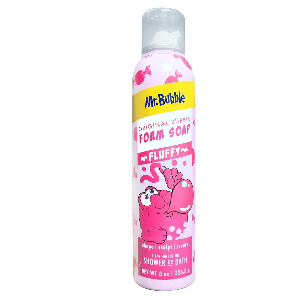 Mr. Bubble foam soap bubbles in tub for imaginative play.