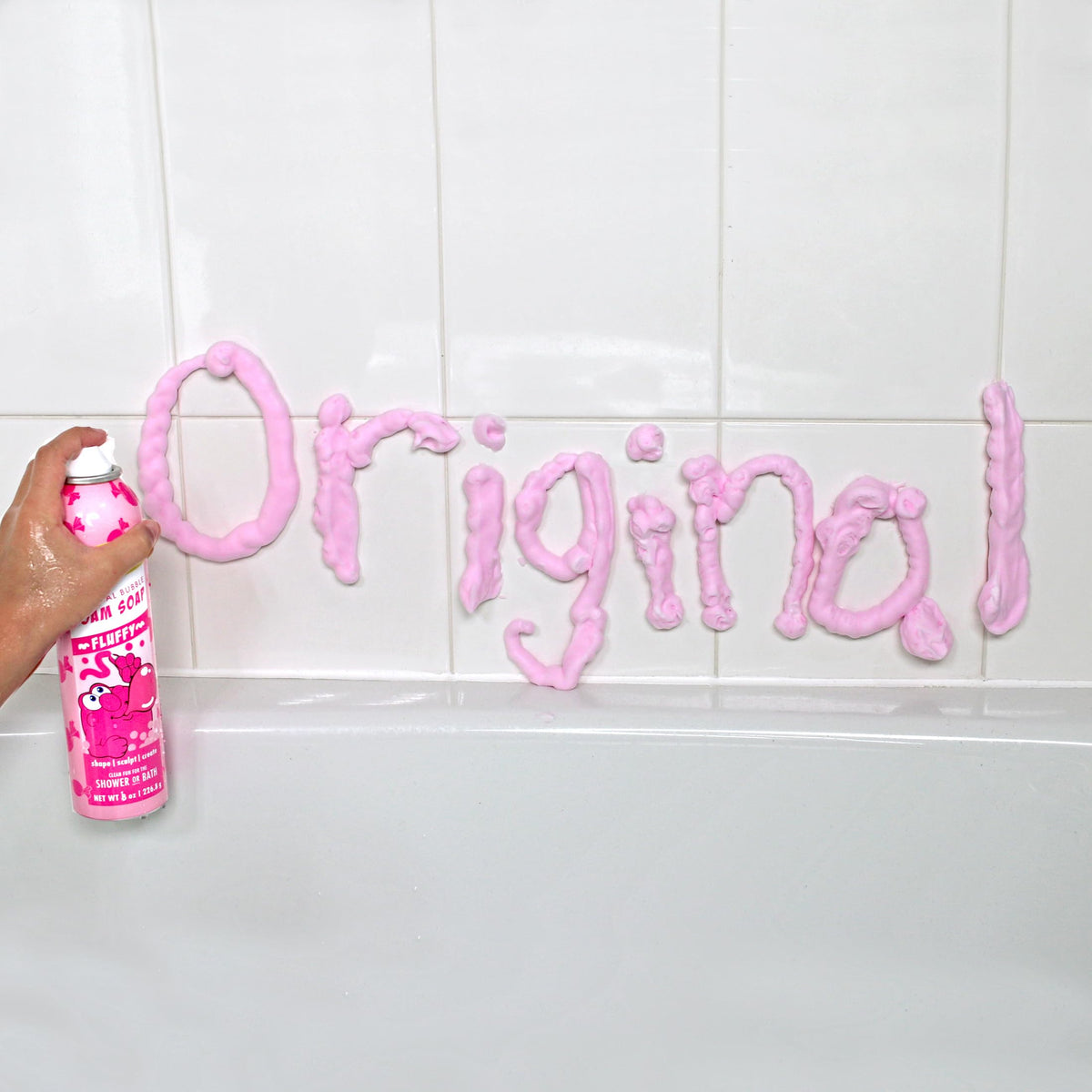 Mr. Bubble Original foam soap ideal for shower play and quick scent fun.