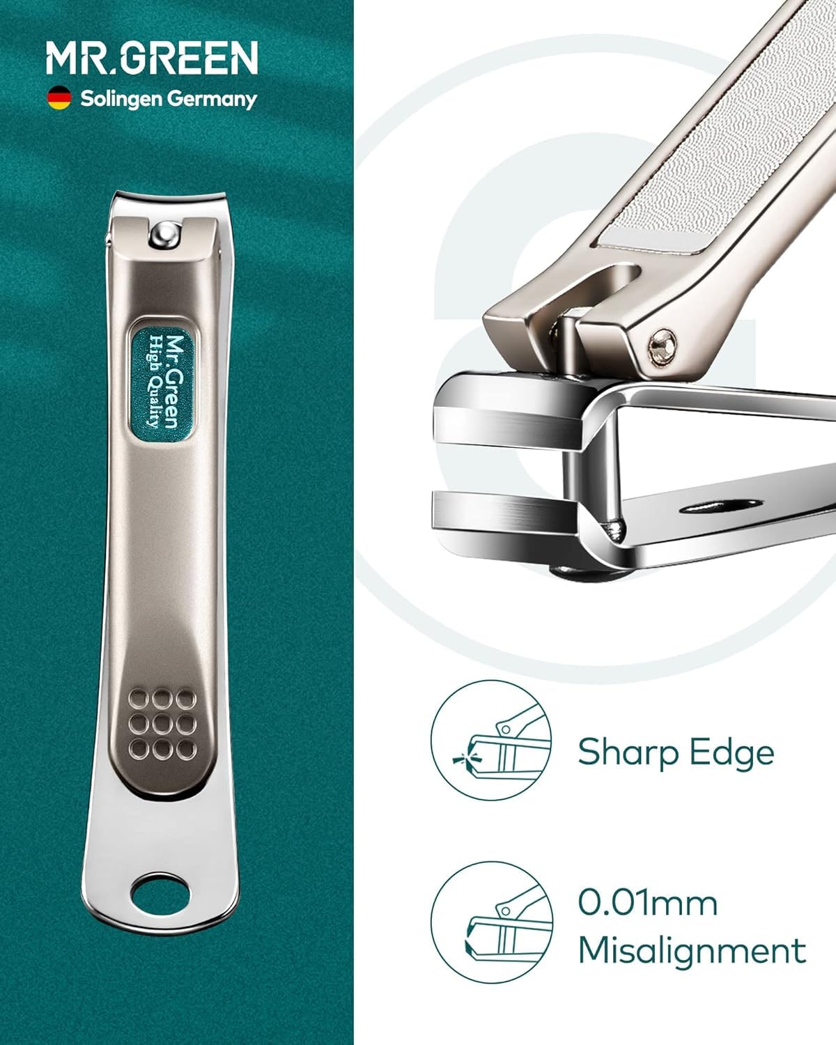 MR.GREEN nail file for shaping and finishing nails at home.