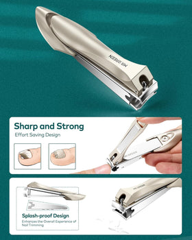 MR.GREEN anti-splash slanted nail clipper for precise cuts