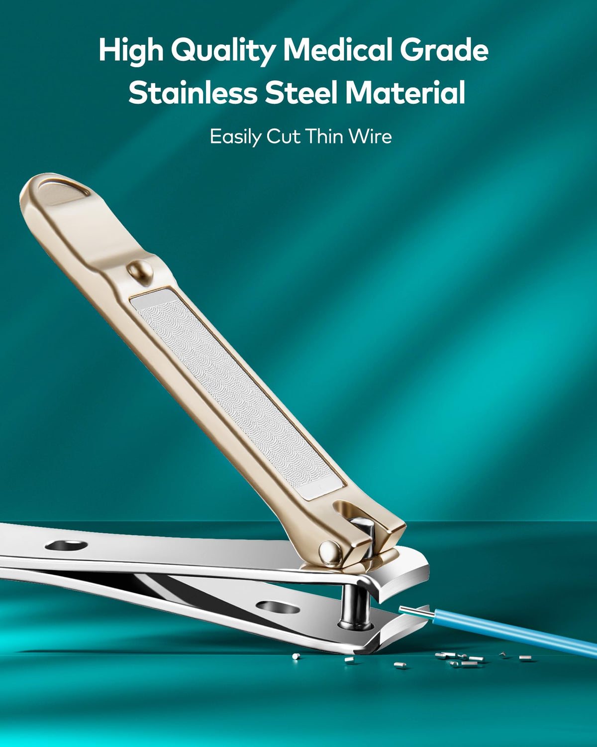 MR.GREEN glass nail file close-up highlighting durable filing surface