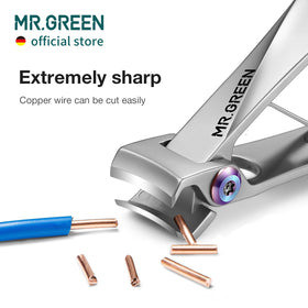 MR.GREEN ergonomic clippers with rounded chamfer for comfortable clipping
