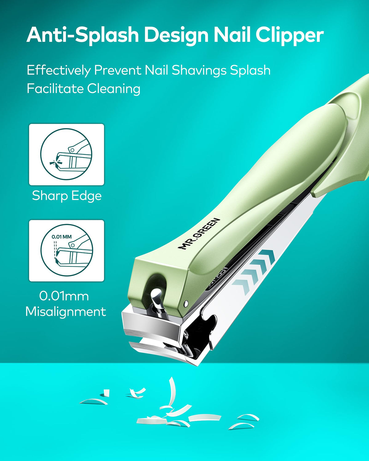 MR.GREEN nail clippers German stainless steel for lasting sharpness and dependable performance