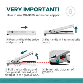 MR.GREEN nail clippers titanium-plated edge for lasting sharpness