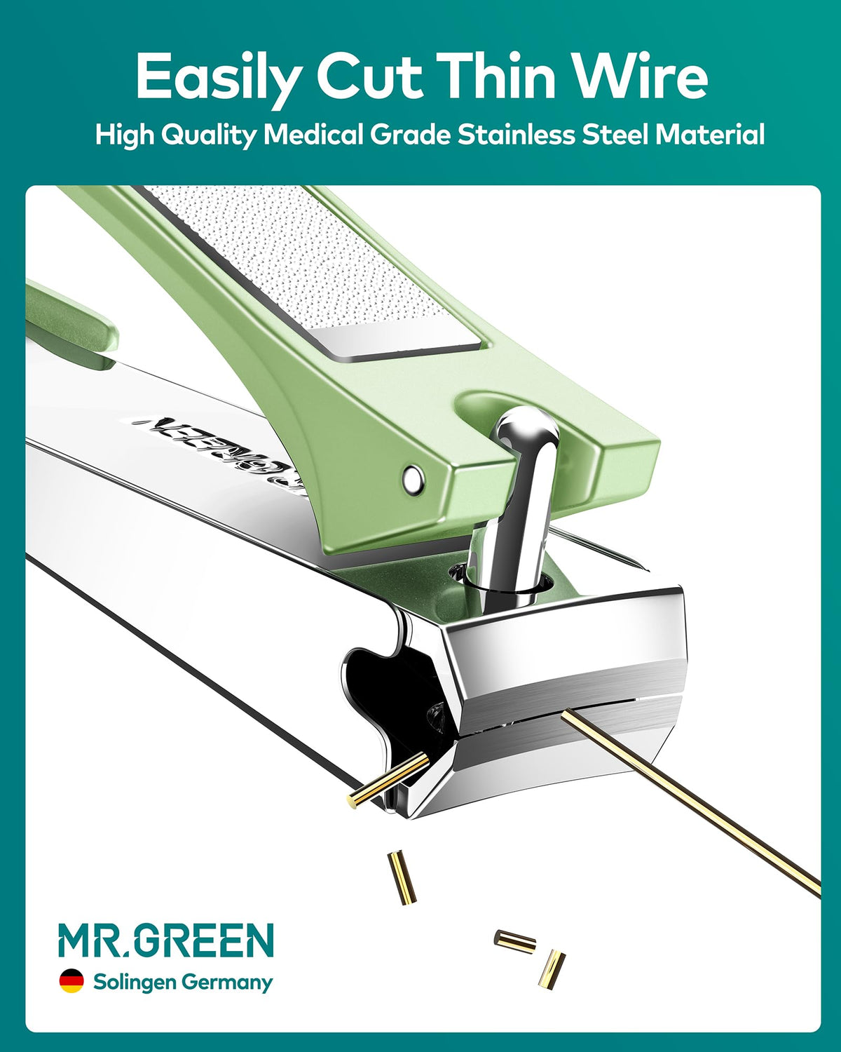 MR.GREEN widened tail grip supports secure handling during trimming