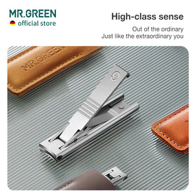MR.GREEN leather-covered clipper with premium grip for daily use