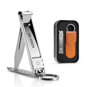 MR.GREEN collapsible nail clipper folded for compact travel use