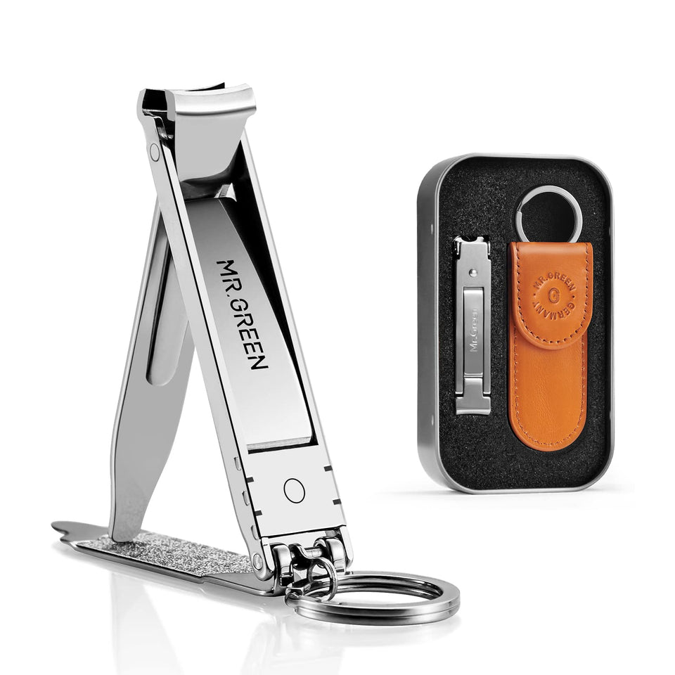 MR.GREEN collapsible nail clipper folded for compact travel use